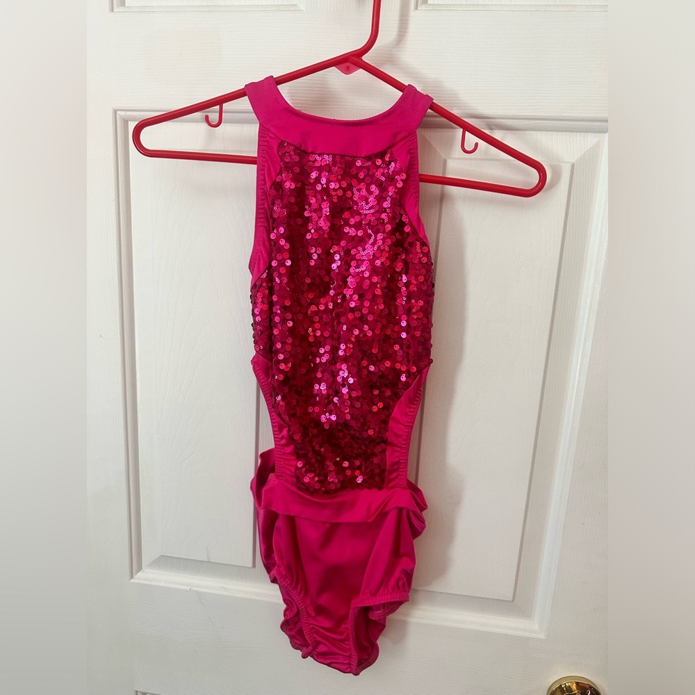Kelle teen hot pink dance costume